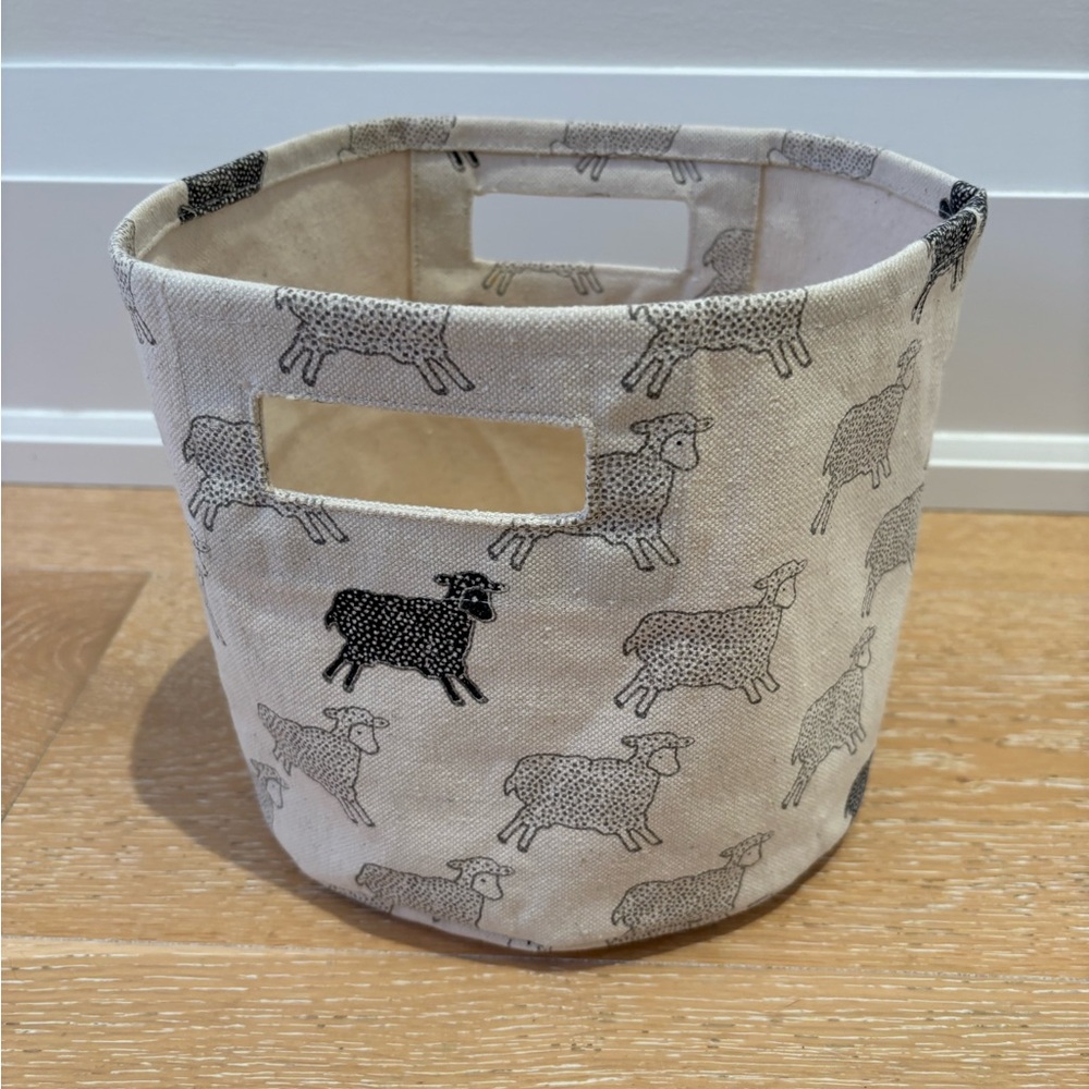 Petit Pehr Mini Canvas Bin Sheep Print